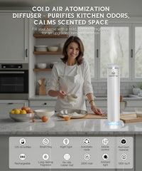 Namste waterless diffuser app control screen demonstrating scheduling and customization