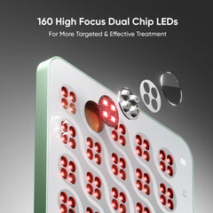 Nanoleaf red light therapy panel in a cozy room spa setup for daily rejuvenation