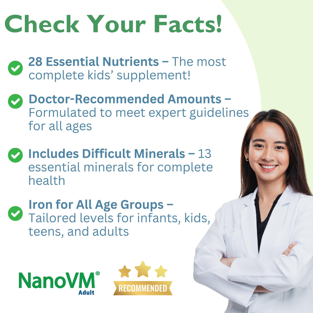 NanoVM Adult sealed jar ensures freshness and allergen-free safety.