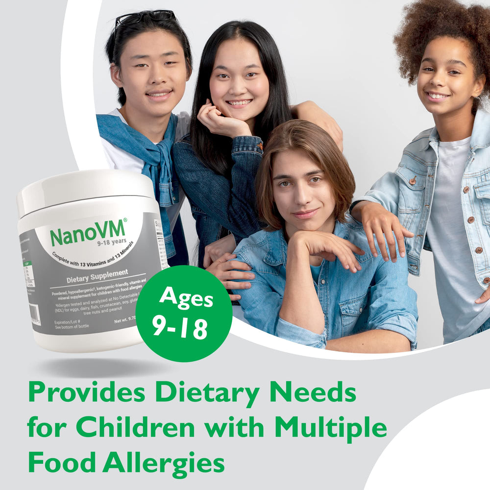 NanoVM allergen-free claim reassures families with allergies.