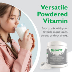 NanoVM kids meal ideas showing flexible mixing with foods.