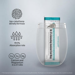 Nanowell Dr. G stick dissolving in water for quick mix and hydration.