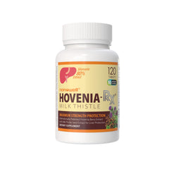 Nanowell Hovenia-RX bottle with label highlights liver support.