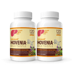 NANOWELL Hovenia-RX milk thistle bottles front view showing two-month supply for daily use