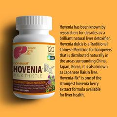 Close-up of NANOWELL Hovenia-RX milk thistle (silymarin 80) ingredient label