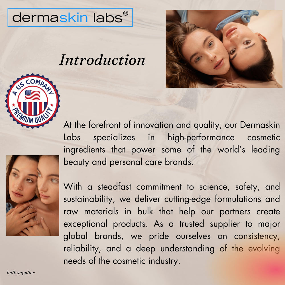 Naples Cosmeceuticals panthenol powder packaging showing compatibility with moisturizers