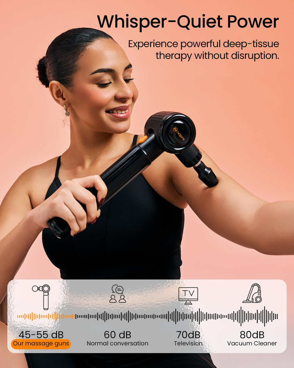 NAPRE includes six attachments for targeted full-body relief