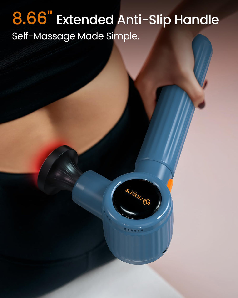 NAPRE massage gun operates quietly during home sessions