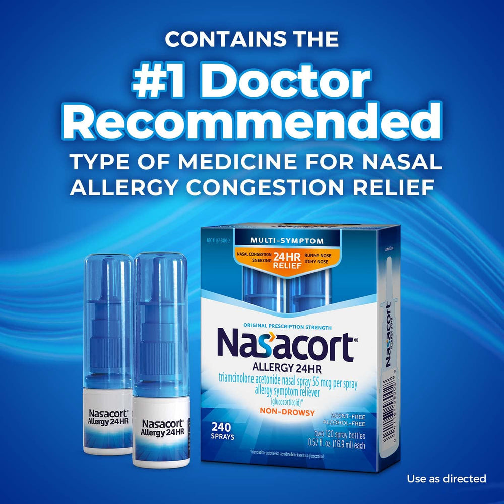 Alcohol-free, scent-free Nasacort spray for sensitive noses