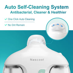 Nascool battery compartment open for easy replacement and maintenance.