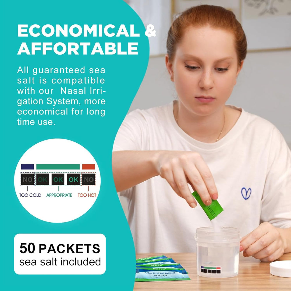 Nascool customizable washing modes tailor intensity for sensitive nasal passages