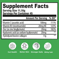 NATFUL Collagen Peptides unflavored powder ready to mix into drinks.