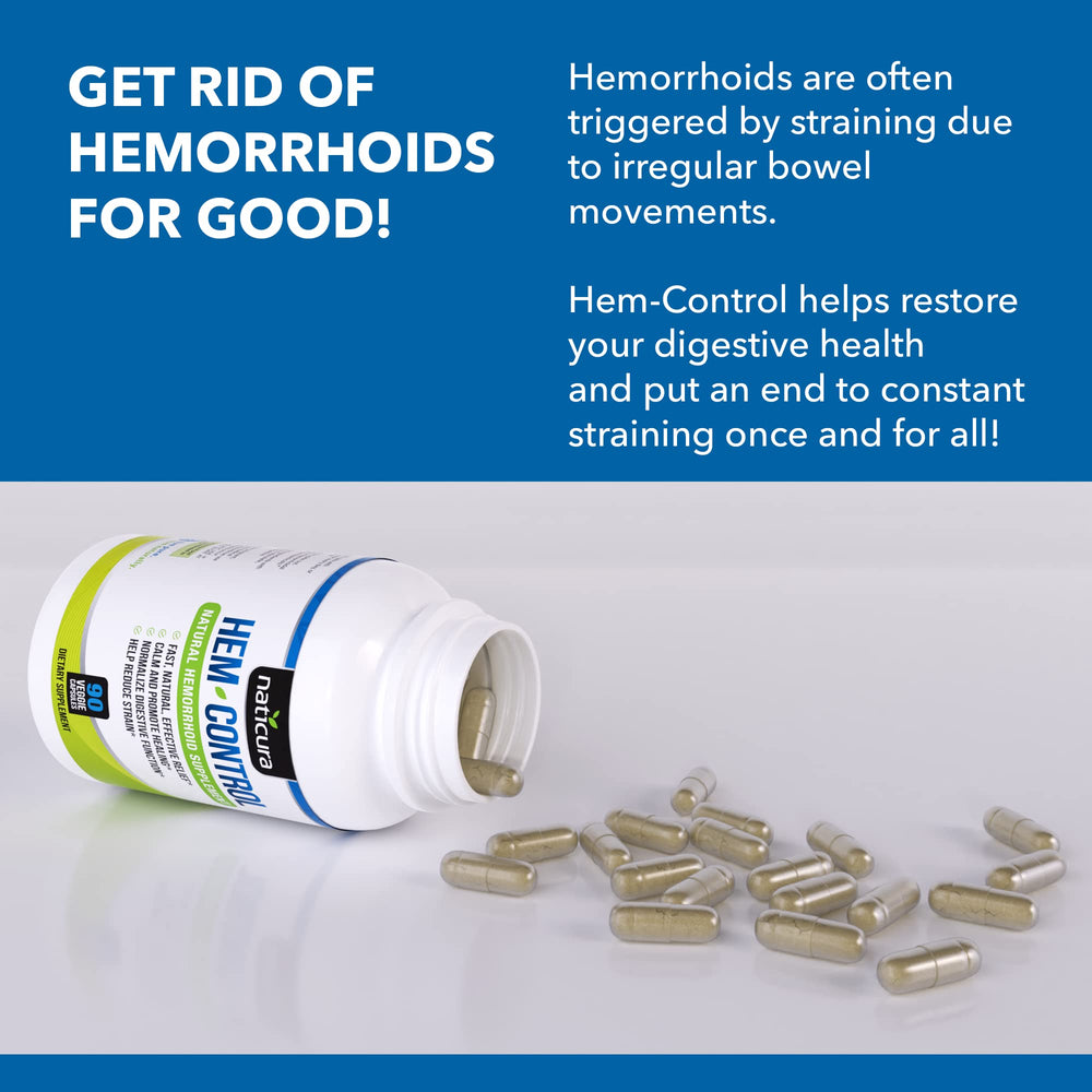 Naticura Hem-Control capsules visible ready for daily intake