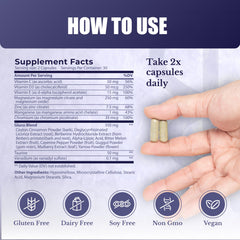 Nation Health MD Gluco24 berberine and mulberry blend, supporting balanced lipid levels