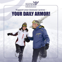 Nation Health MD Immuno MD daily use visual suggests simple, consistent immune support.