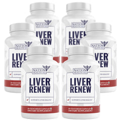 Nation Health MD Liver Renew bottle with artichoke extract supports digestion.