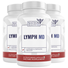 Nation Health MD Lymph MD bottle shown for daily lymph support.