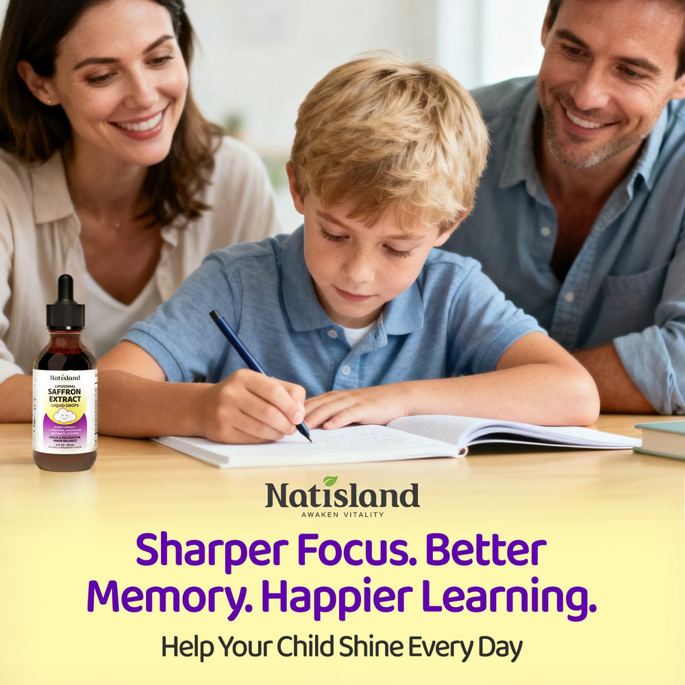 NATISLAND saffron blend with herbs supports daily cognitive routines