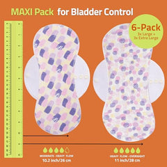 Natissy heavy-flow pad provides overnight coverage for discreet protection.