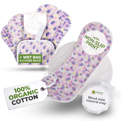 Natissy non-slip organic pads securely grip underwear for secure wear during daily activities