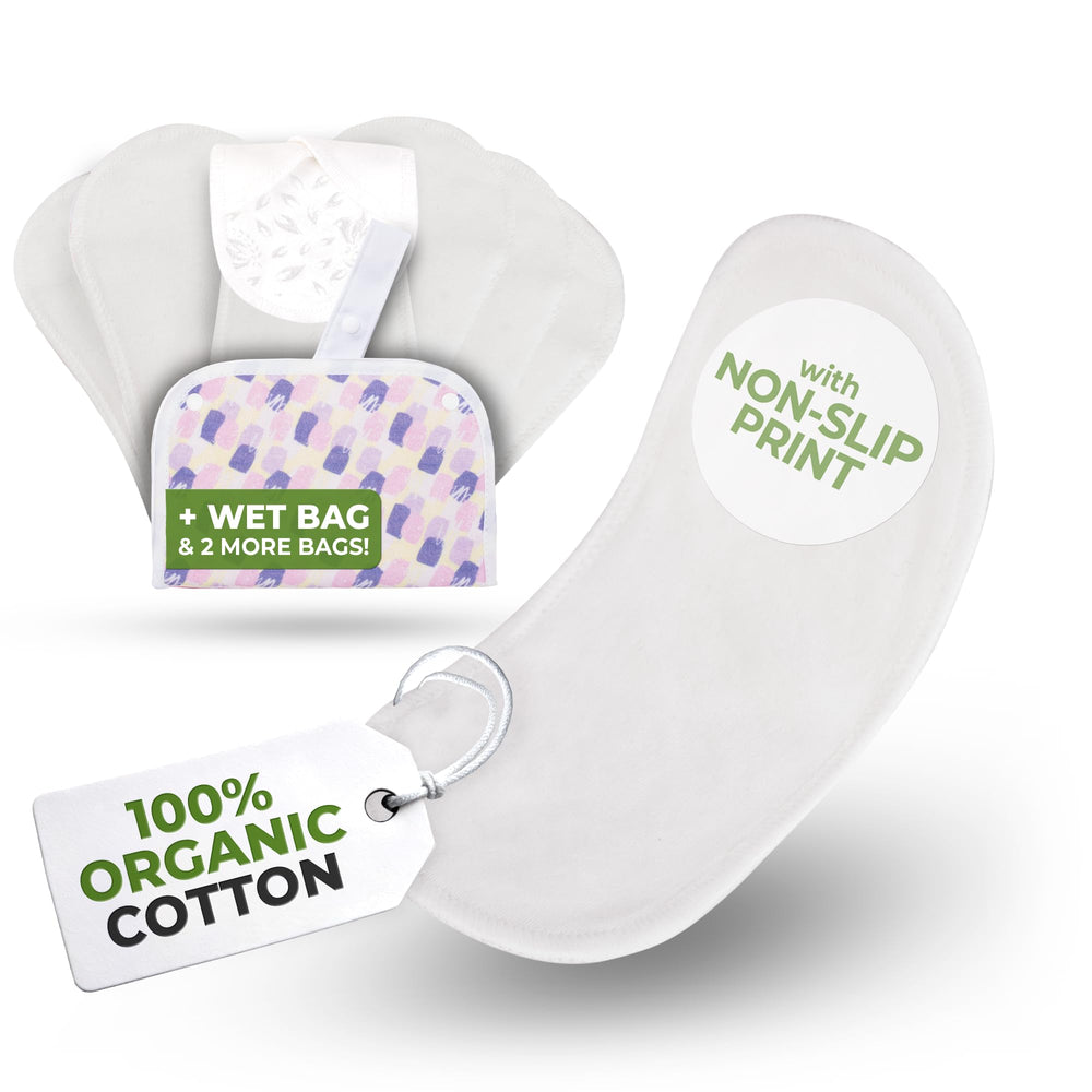 Natissy non-slip wingless panty liner close-up showing secure stay-put fit