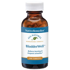 Native Remedies Bladder Well bottle highlights natural bladder symptom relief potential