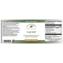LegCalm on a bedside table for sleep-ready legs.