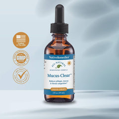 Native Remedies Mucus-Clear tincture drops for precise dosing