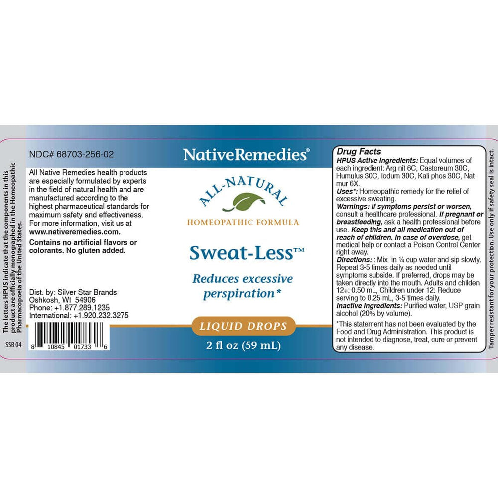 Native Remedies Sweat-Less daily-use shot conveys everyday nervousness management