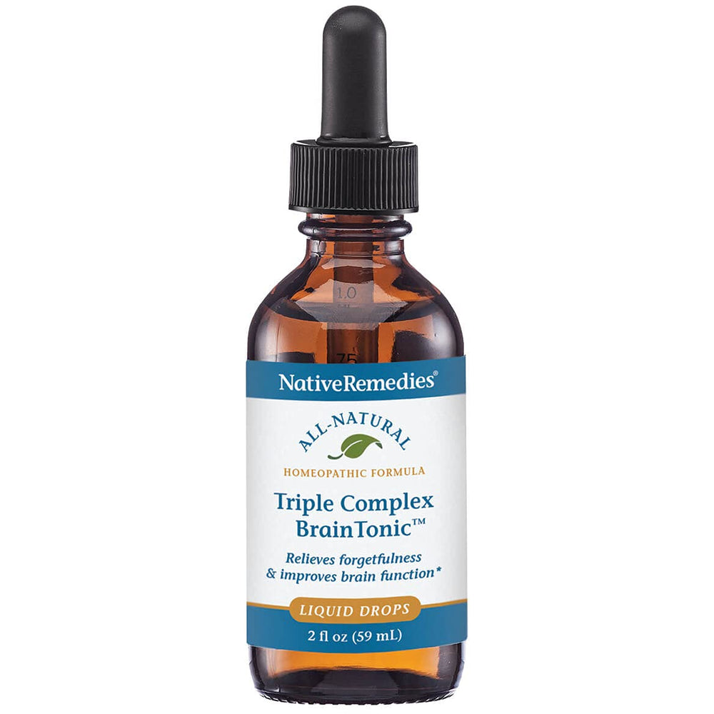 Native Remedies Triple Complex Brain Tonic bottle for easy focus support