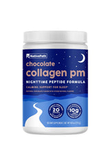 NativePath Collagen PM chocolate tub closeup for a soothing bedtime routine
