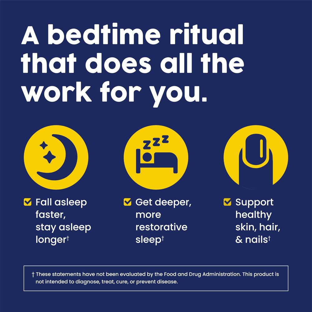 NativePath Collagen PM Lemon bottle illustrating melatonin as part of a nightly formula.