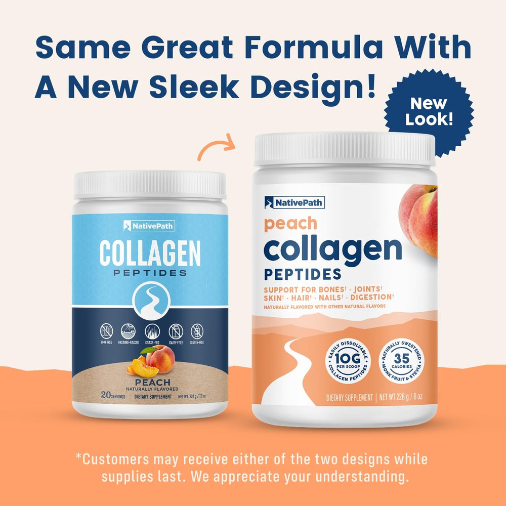 NativePath Peach Collagen peach slices suggest refreshing flavor pairing and routine enjoyment.