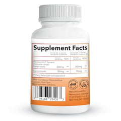 Natleo Theracurmin label detail highlighting USA-made quality and non-GMO ingredients