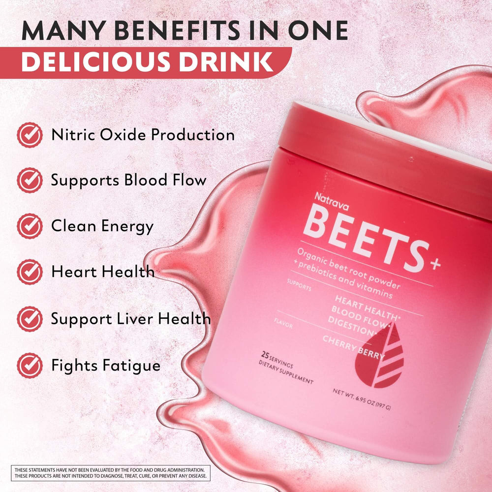 Natrava Beets+ in a smoothie demonstrates easy beverage enrichment.