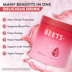 Natrava Beets+ in a smoothie demonstrates easy beverage enrichment.