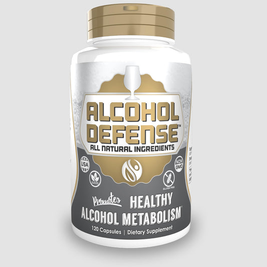 Natrium Health Alcohol Defense capsules bottle for post-drinking support