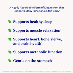 Natrol Magnesium Glycinate capsules close-up showing gentle, allergen-free capsules ready for daily use.