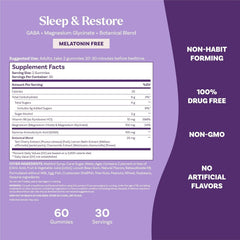 Vitamin B6 contributes to metabolic support in Natrol Sleep & Restore.