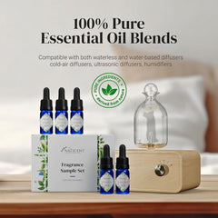 Natscent Sandalwood bottle bringing warm depth to study or lounge spaces.