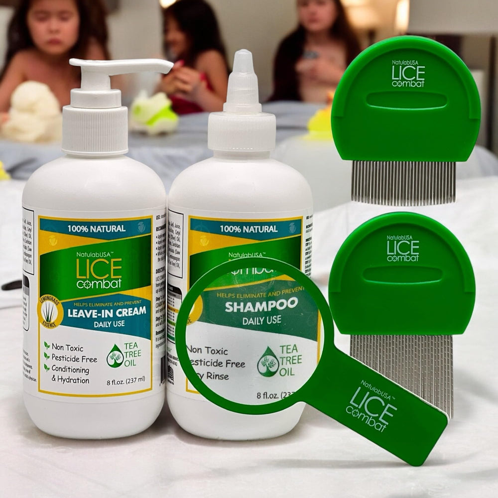 NatulabUSA Hammer-Head combs designed to remove fine nits effectively.