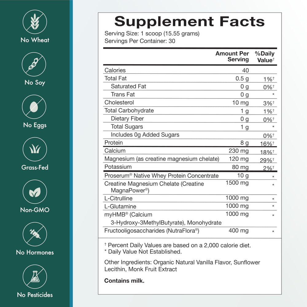 Natura Health Products Amino Whey Pro Advantage glass with prepared shake for recovery.