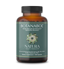 Natura Botanabol bottle promoting daily strength and recovery support.