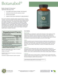 Natura Botanabol Shilajit adaptogen component supporting immune and recovery.