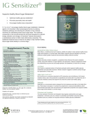 Natura Health bitter melon extract ingredient in the IG Sensitizer blend.