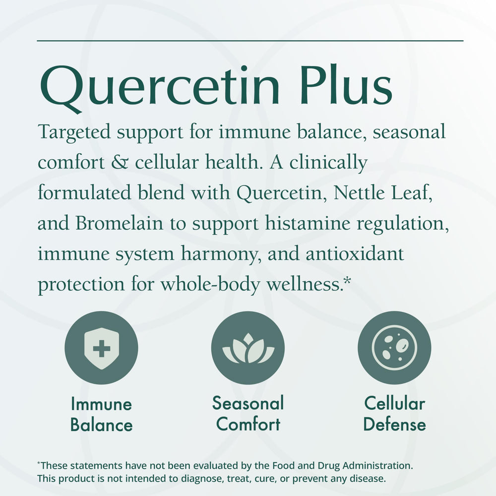 Natura Health Quercetin Plus label showing quality testing details