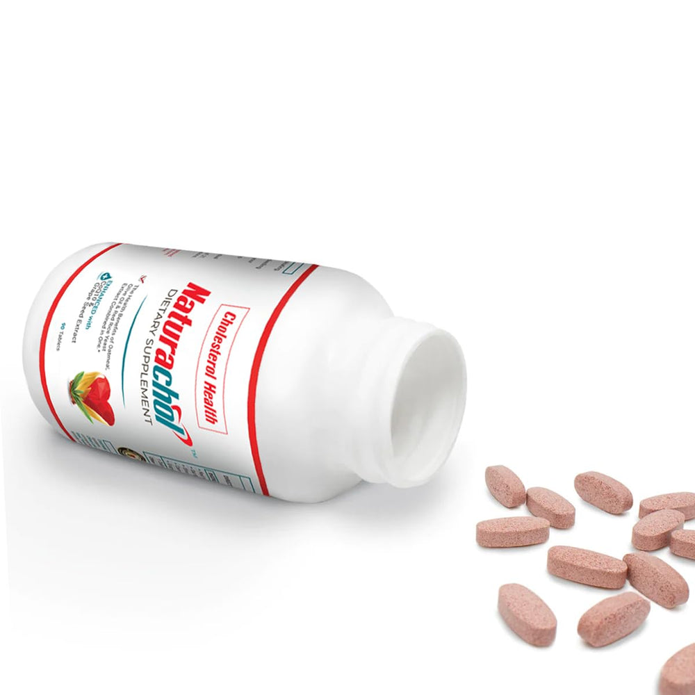 Naturachol vegan tablets container emphasizes plant-based convenience.