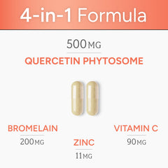 Natural Approach bromelain vitamin C zinc blend pack emphasizing comprehensive daily support.