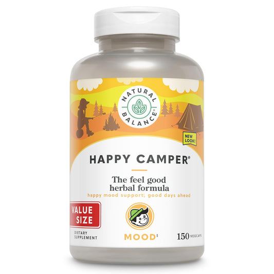 Natural Balance Happy Camper bottle on-the-go mood support in your routine