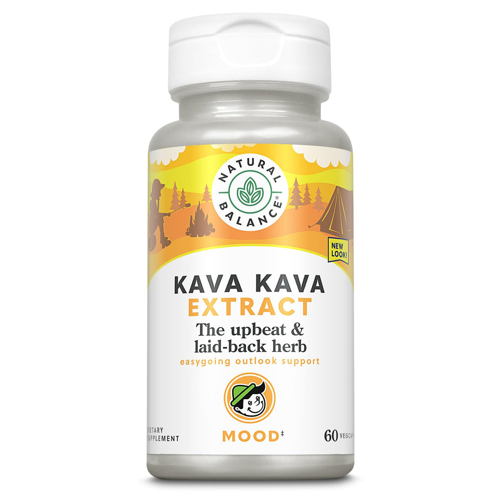 Natural Balance Kava Kava Root Extract bottle supports relaxation potential.
